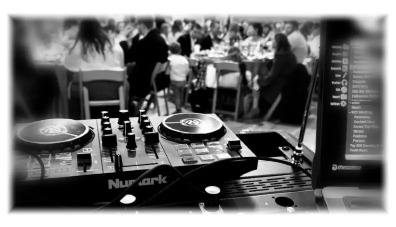 Professional DJ setup at an event